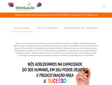 Tablet Screenshot of interacaodh.com.br